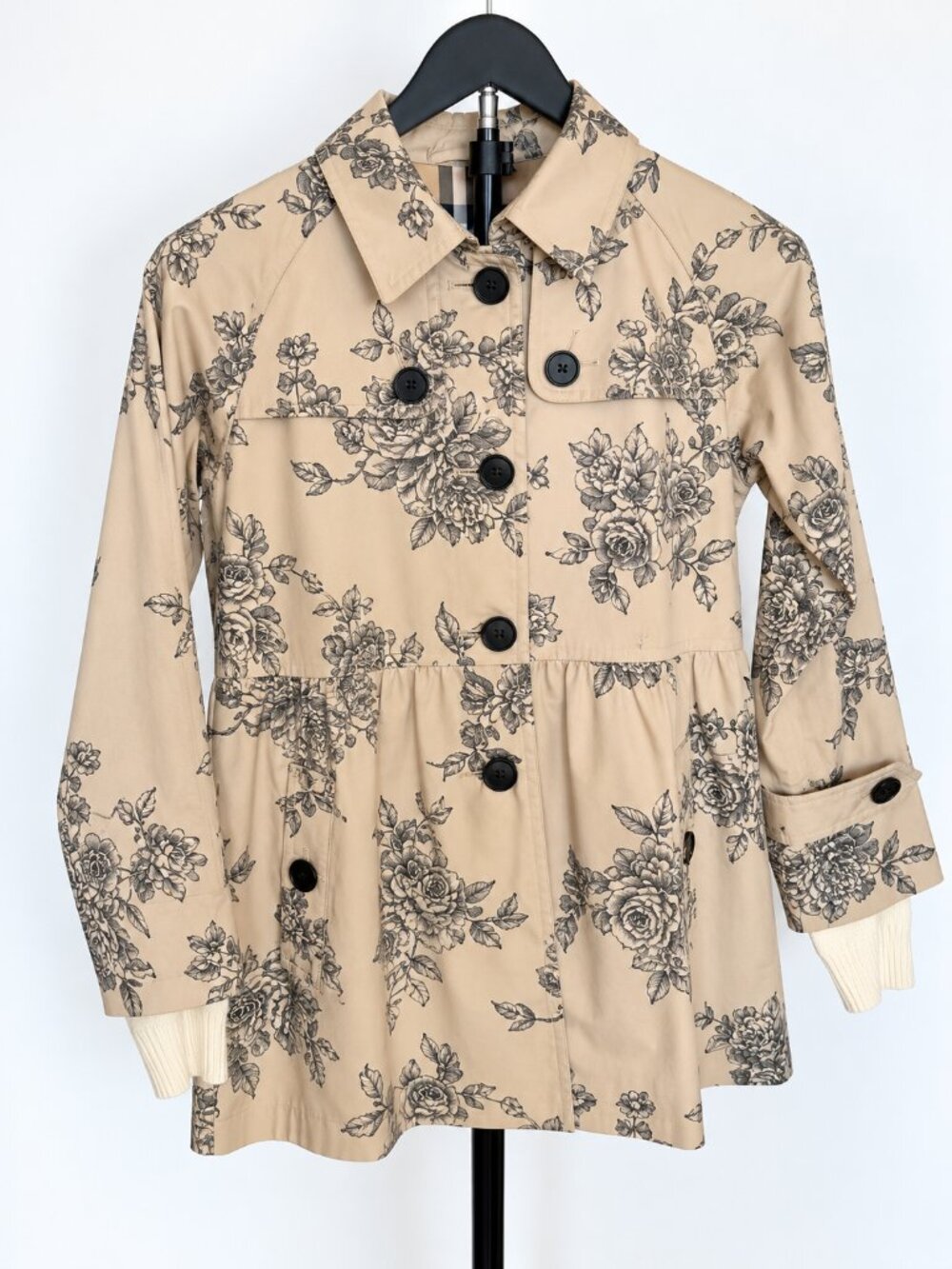Floral Button Front Jacket